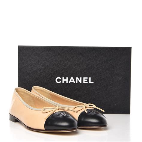 chanel beige heels|chanel black toe flats.